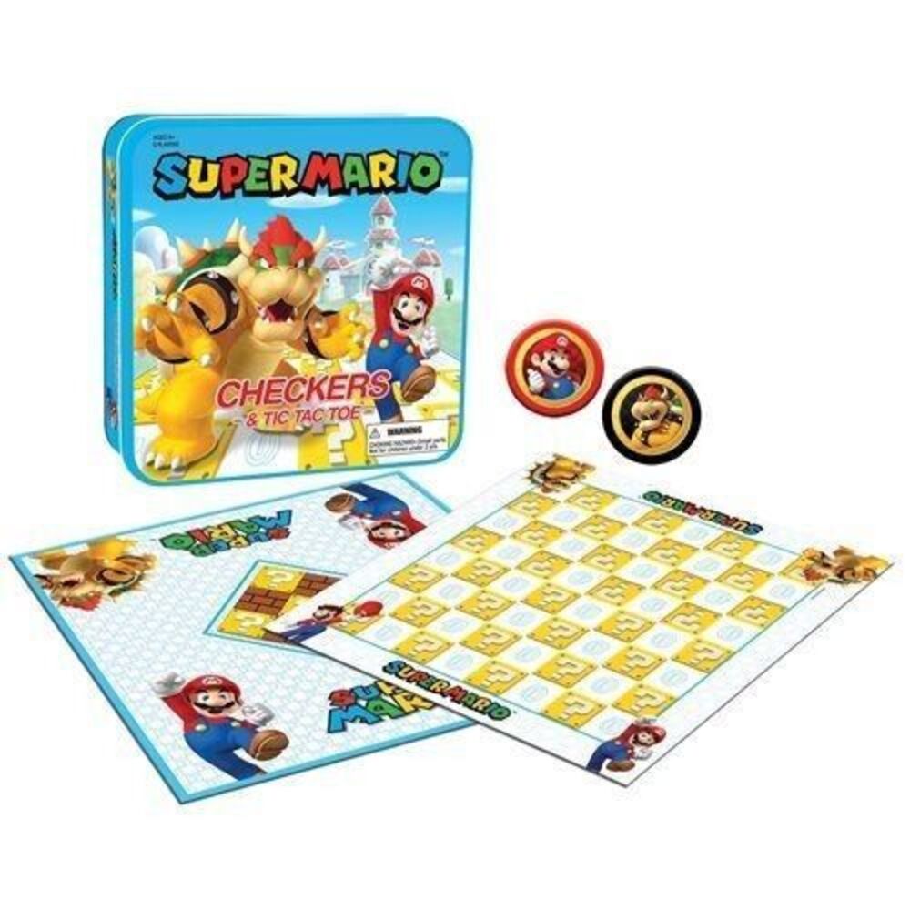 Super Mario Checkers & Tic-Tac-Toe Collector's‎ Game Ages 6+